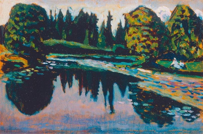 River in Summer from Wassily Kandinsky