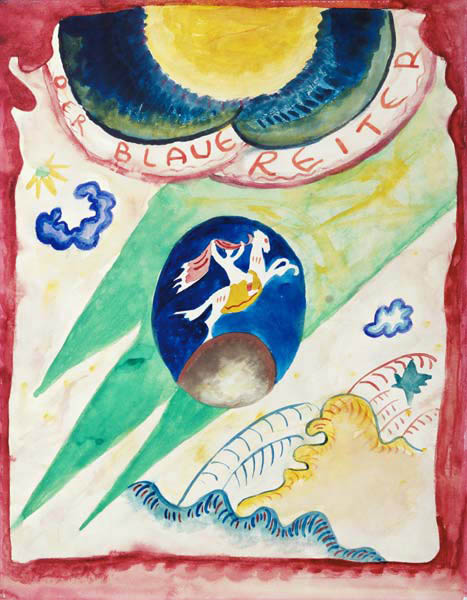Entwurf zum Almanach Der Blaue Reiter, from Wassily Kandinsky