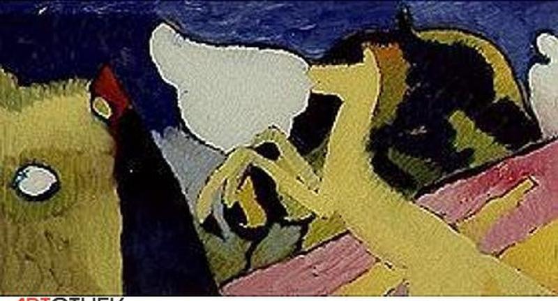 Mit gelbem Pferd. from Wassily Kandinsky