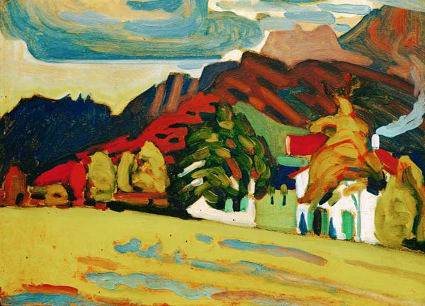 Houses and Mountains from Wassily Kandinsky