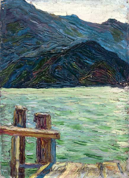 Kochelsee over the bay from Wassily Kandinsky