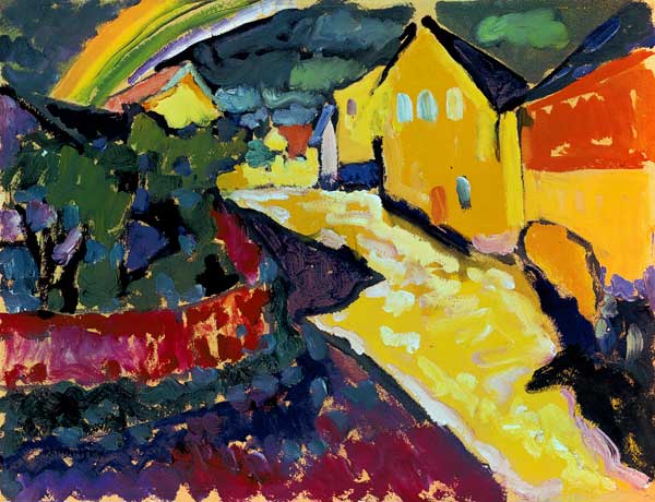 Murnau mit Regenbogen from Wassily Kandinsky