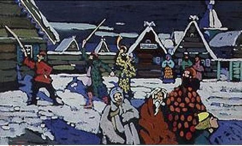 Winterszene in Russland. from Wassily Kandinsky