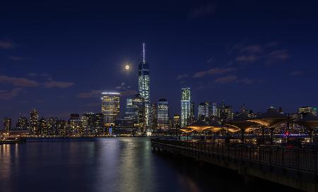 Mondlicht über Lower Manhattan