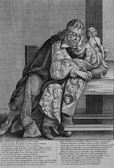 Illustration to Thomas Killigrew''s poem ''Letcherie'', c.1664 from Wenceslaus Hollar