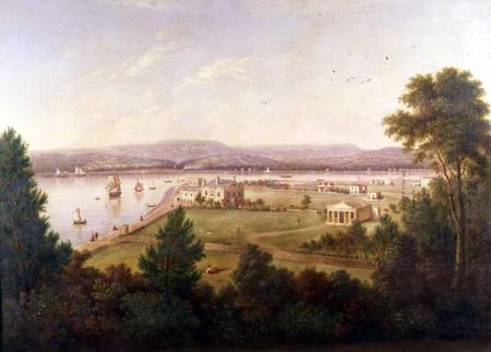View of Exmouth from the Beacon Walls from W.H. Hallett