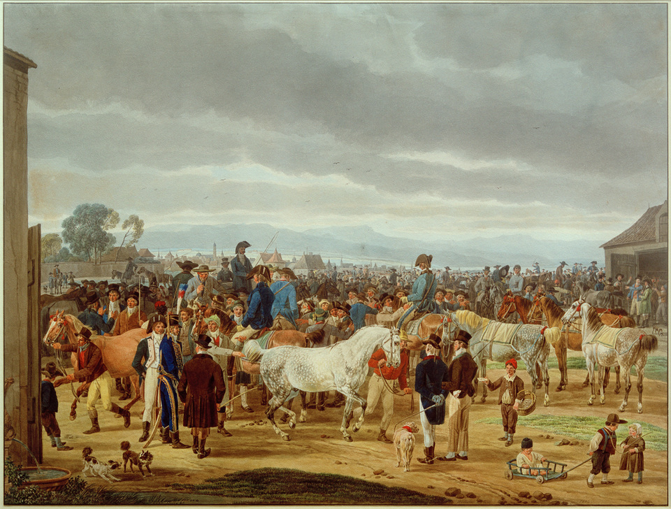 Pferdemarkt from Wilhelm Alexander Wolfgang von Kobell