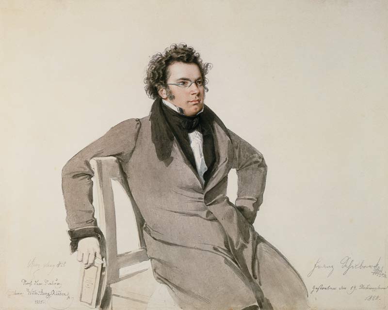 Franz Schubert (1797-1828) from Wilhelm August Rieder