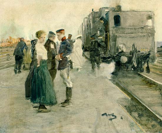 Abschied auf dem Bahnsteig from Wilhelm Schreuer