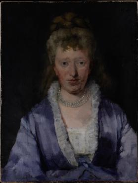 Bildnis einer Dame in violettem Kleid
