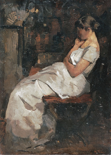 Girl in White from Willem de Zwart