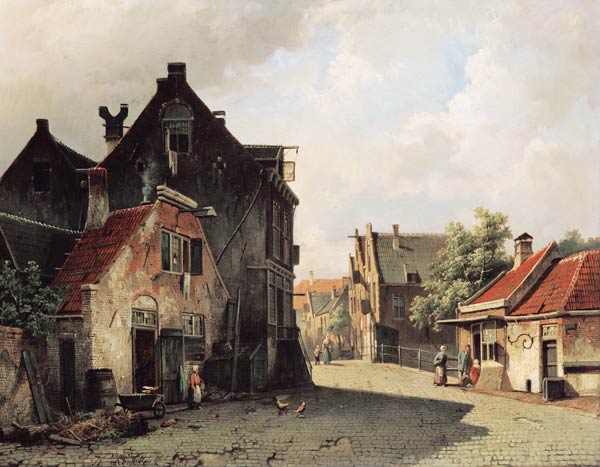 A Dutch Town from Willem Koekkoek