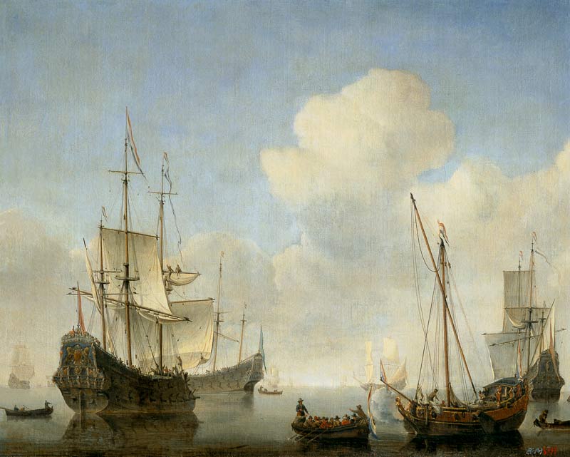Schiffe an der West-Afrikanischen Küste from Willem van de Velde d.J.
