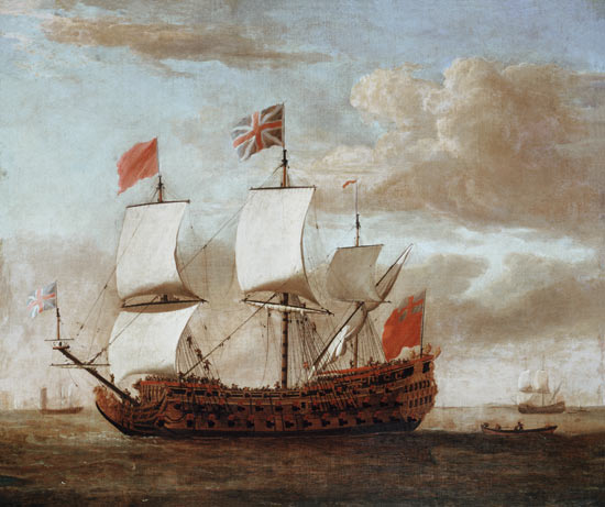 The British Man-o'-War from Willem van de Velde d.J.