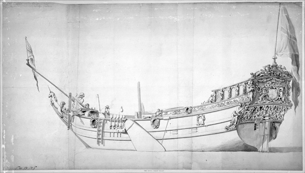 The Royal Yacht ''Mary'' from Willem van de Velde d.J.