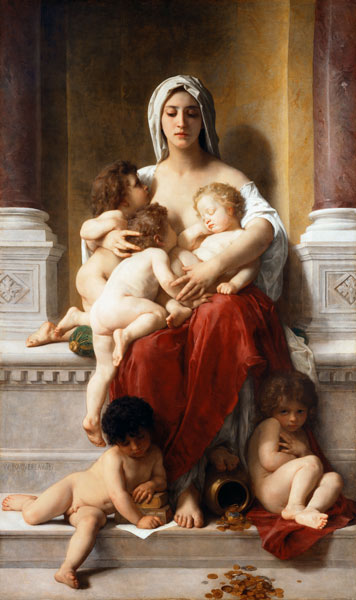 Charity from William Adolphe Bouguereau