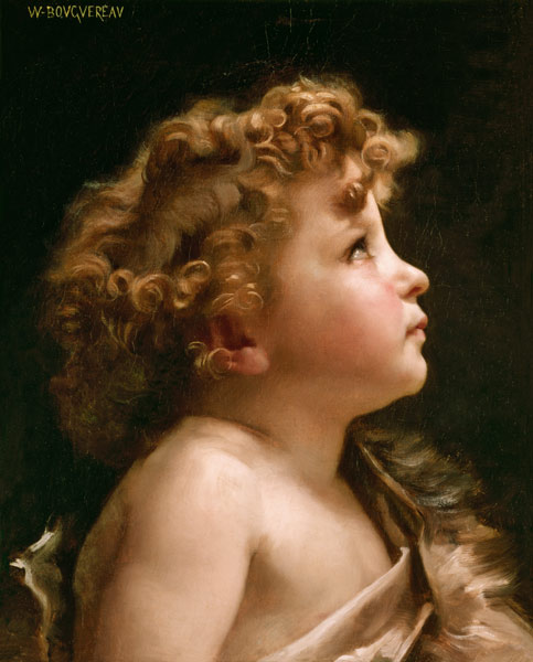 Young John the Baptist. from William Adolphe Bouguereau