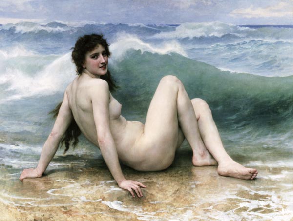 La Vague, 1896 (oil on canvas) from William Adolphe Bouguereau