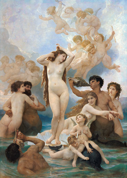 Die Geburt der Venus. from William Adolphe Bouguereau