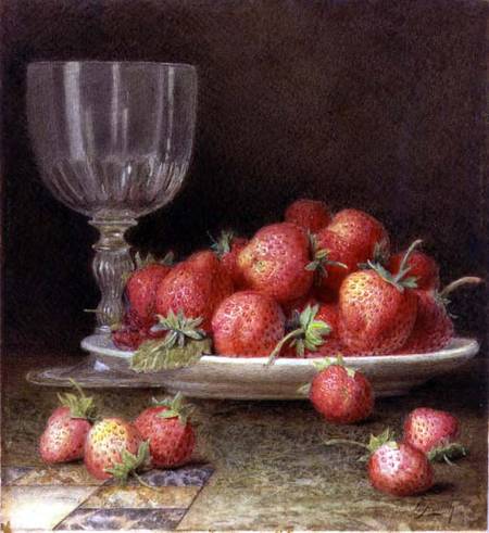 Strawberries and a Glass from William B. Hough