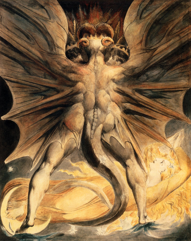 Roter Drache from William Blake