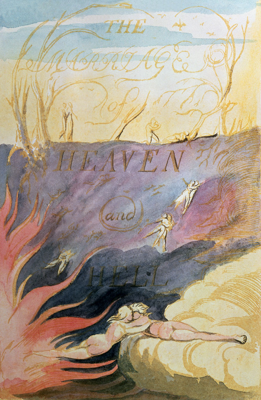 The Marriage of Heaven and Hell; title-page from William Blake