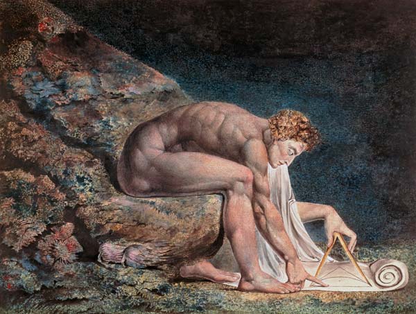 Isaak Newton from William Blake