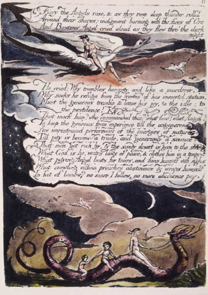 Illustration American Prophecy from William Blake