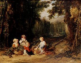 Kinder bei der Hopfenernte from William Collins