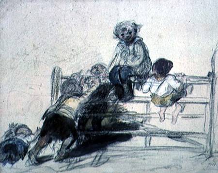 Sketch for 'Happy as a King' from William Collins