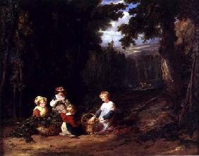 Young Children Picking Hops