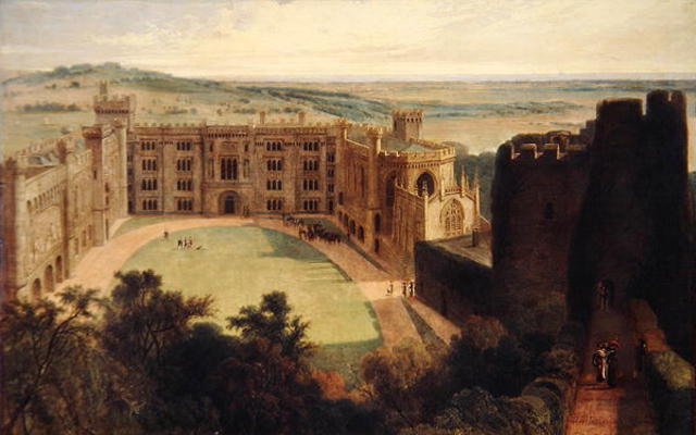 Arundel Castle from the Keep, 1823 (oil on canvas) from William Daniell
