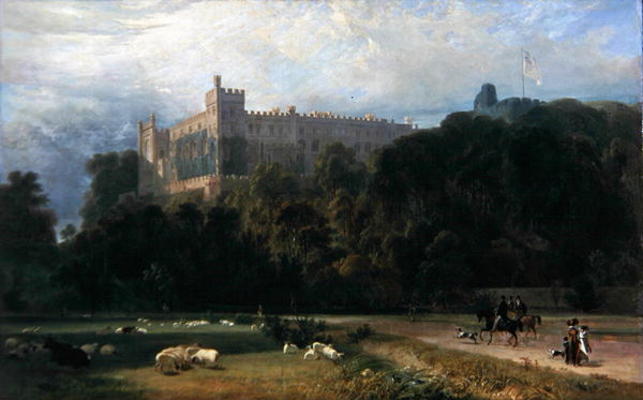 View of Arundel Castle from the south-east, 1823 (oil on canvas) from William Daniell