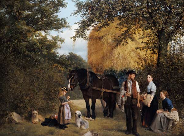 Feierabend der Landarbeiterfamilie from William Edward Millner