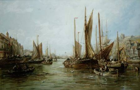 Quayside with Fishing Boats from William Edward Webb