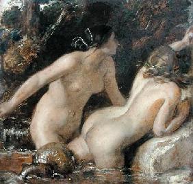Nymphs with a Sea Monster