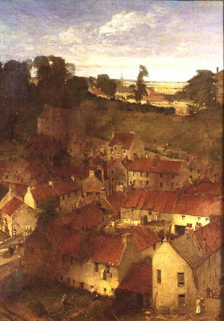 The Village of the Water of Leith from a Window in Rothesay Terrace from William Fettes Douglas