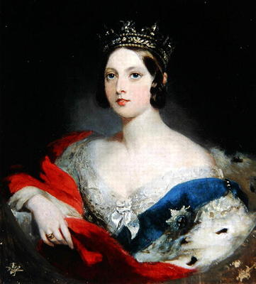 Queen Victoria, 1843 (oil on canvas) from William Fowler