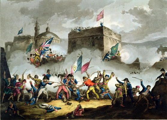 Defence of the breach at St. Jean d'Acre, May 8th 1799, from 'The Martial Achievements of Great Brit from William Heath