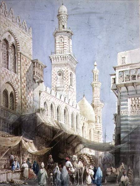 The Sharia El Gohargiyeh, Cairo from William Henry Bartlett