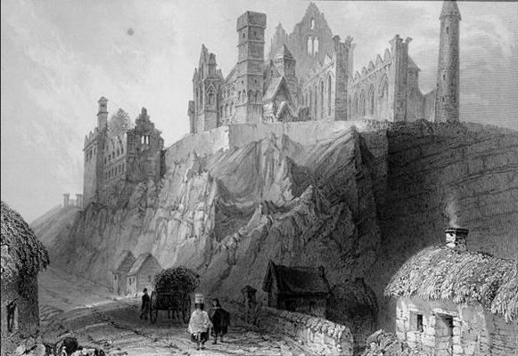 The Rock of Cashel, County Tipperary, Ireland, from 'Scenery and Antiquities of Ireland' by George V from William Henry Bartlett