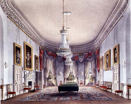 The Dining Room, Frogmore from Pyne''s ''Royal Residences'' from William Henry Pyne
