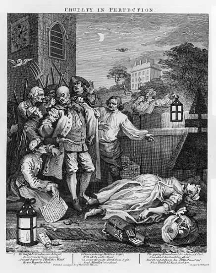 Cruelty in Perfection, from \\The Four Stages of Cruelty\\\, 1751\\"" from William Hogarth