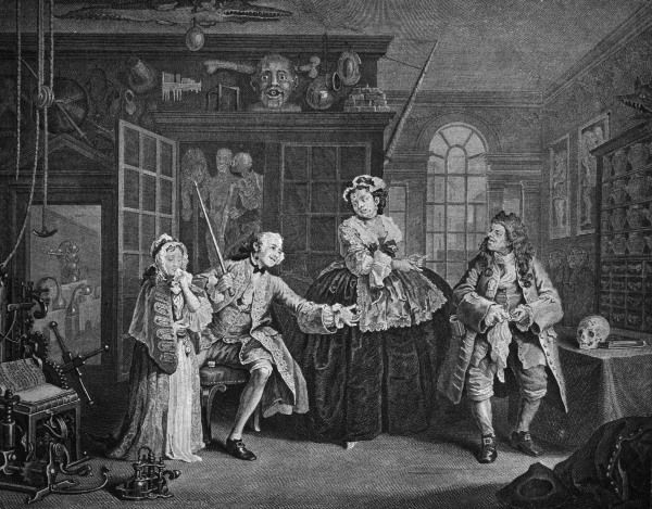 Hogarth / The Scene with the Quack from William Hogarth