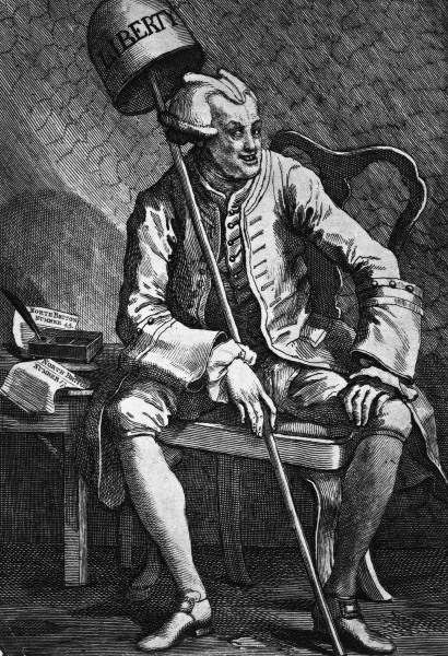 John Wilkes / Etching by Hogarth / 1763 from William Hogarth