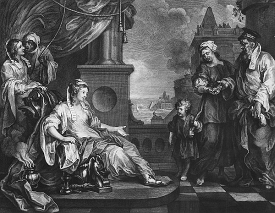 Moses brought to Pharoah''s Daughter, c.1752 from William Hogarth