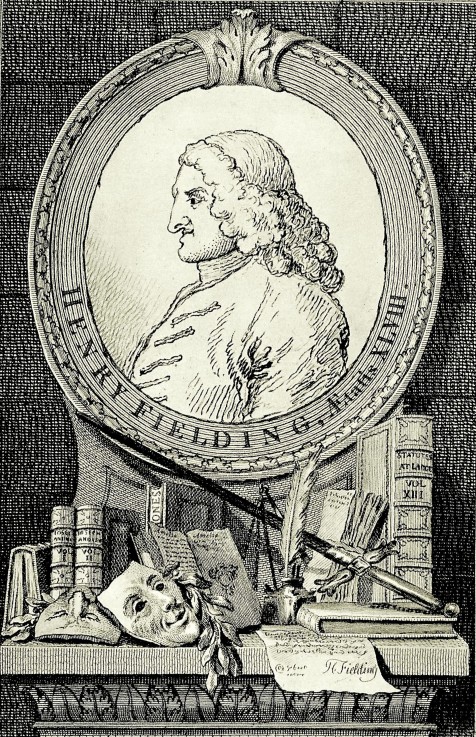Portrait of the novelist and playwright Henry Fielding (1707-1754) from William Hogarth