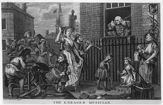 The Enraged Musician from William Hogarth
