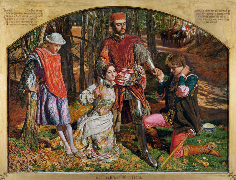 Valentine Rescuing Sylvia from Proteus from William Holman Hunt