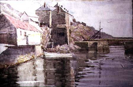 Harbour Entrance, Polperro  on from William Holt Yates Titcomb